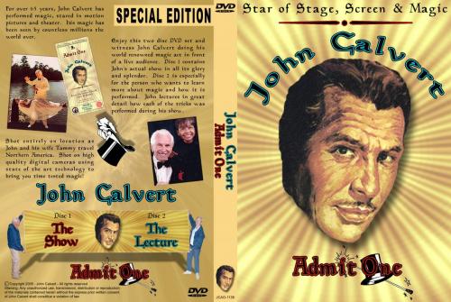 john calvert show-lecture dvd case insert